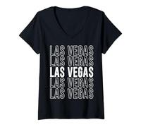 Donna Las Vegas Maglietta con Collo a V