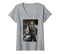 Donna L'attore di Anatomia di Patrick Dempsey Grey Di Michael Grecco Maglietta con Collo a V