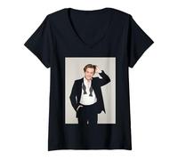 Donna L'attore di Sid Owen Eastenders Ricky Butcher 1993 Maglietta con Collo a V