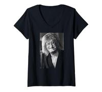 Donna L'attore di Worzel Gummidge Jon Pertwee 1981 Maglietta con Collo a V