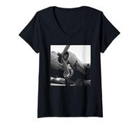 Donna L'attore Steve McQueen filma L'amante della Guerra 1961 Maglietta con Collo a V