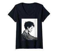 Donna L'attore Urlare Neve Campbell Wild Things di Michael Grecco Maglietta con Collo a V