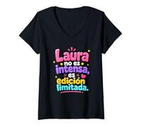 Donna Laura No es intensa, es edición limitada Maglietta con Collo a V