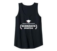 Donna Laurea Donna Scienze dello Sport Divertente Frase Canotta