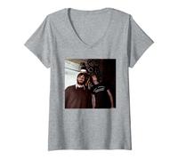 Donna Le Chiavi Nere Dan Auerbach Patrick Carney di Andy Willsher Maglietta con Collo a V