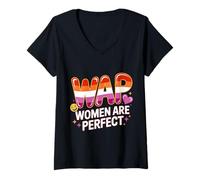 Donna Le donne WAP sono perfette e divertenti lesbiche Maglietta con Collo a V