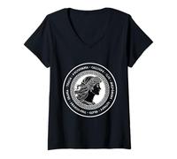 Donna Le Muse dell'antica Mitologia Greca in Grecia Maglietta con Collo a V