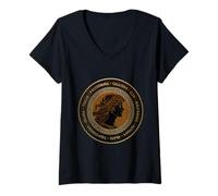 Donna Le Muse greche di Antica Mitologia Greca Maglietta con Collo a V