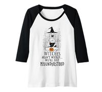 Donna Le Streghe Non Sono malvagie Boho Witch Estetica Fantasy Art Maglia con Maniche Raglan