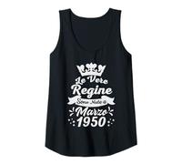 Donna Le Vere Regine Sono Nate a Marzo 1950-76 Anni Regalo Canotta