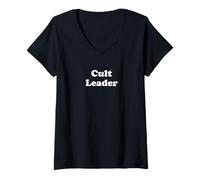 Donna Leader Cult Vintage Maglietta con Collo a V