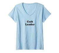 Donna Leader Cult Vintage Maglietta con Collo a V