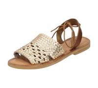 Donna Leather Collection Piatto Tessute Sandali Estivi 'F0r916'