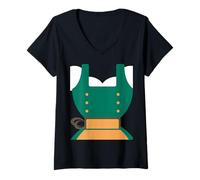 Donna Lederhosen Halloween Costume Ottobre Costumi per Lei Donne Maglietta con Collo a V