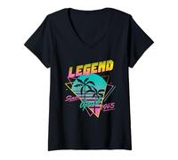 Donna Legend Since April 1945 Maglietta con Collo a V