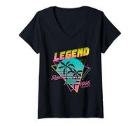 Donna Legend Since May 1946 Maglietta con Collo a V
