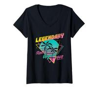 Donna Legendary Since August 1940 Maglietta con Collo a V