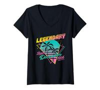 Donna Legendary Since December 1946 Maglietta con Collo a V