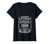 Donna Leggenda Da Luglio 1994 31 Compleanno Regali Donna Uomo Maglietta con Collo a V