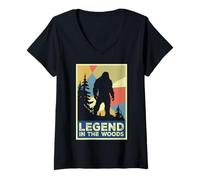 Donna Leggenda nel Bosco Maglietta con Collo a V