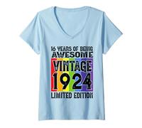 Donna Leggendario dal 2010 Edizione Limitata 16° Compleanno Maglietta con Collo a V