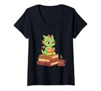 Donna Leggi Libri Sii Gentile Rimani Strano - Leggere Il Lettore di Topi di bibliot Maglietta con Collo a V