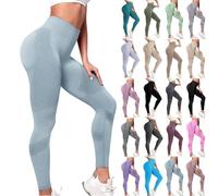 Donna Leggings a Compressione 3D per Anti Massa Grassa Sportivi Push Up Leggins Anticellulite Fitness Pantaloni Eleganti Completo Palestra Dimagranti Vita Alta Elasticizzati Yoga Dimagrire Pants