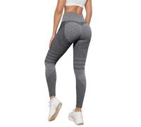 Donna Leggings a Compressione 3D per Anti Massa Grassa Sportivi Push Up Leggins Anticellulite Fitness Pantaloni Palestra Dimagranti Vita Alta Elasticizzati Sport Yoga Pants Leggeri Tuta Pantaloni