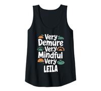 Donna Leila Personalized Very Demure Very Mindful Leila Name Canotta