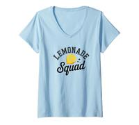 Donna Lemonade Squad Limone Succo di Frutta Summer Group Matching Maglietta con Collo a V