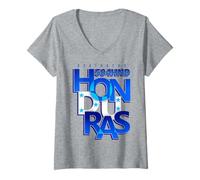 Donna Lempira Honduras Catrachos Macizo 504 Hondureña Baleada Maglietta con Collo a V