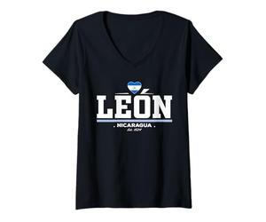 Donna Leon Nicaragua Maglietta con Collo a V