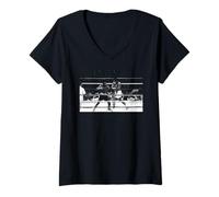 Donna Leon Spinks contro Muhammad Ali II Battaglia di New Orleans Boxing Maglietta con Collo a V