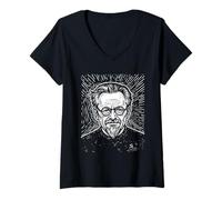 Donna Leon Trotsky, Ritratto Maglietta con Collo a V
