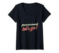 Donna Let's Go Procurement - Acquisto di Magliette Maglietta con Collo a V