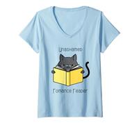 Donna Lettore di romanzi Senza vergogna impenitente Maglietta con Collo a V