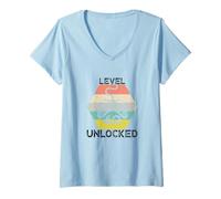 Donna Level 40 Unlocked Maglietta con Collo a V