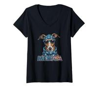 Donna Levriero vintage 4 luglio Merica Maglietta con Collo a V