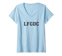 Donna LFGDC Facciamo impazzire Il Washington DC Pride Maglietta con Collo a V