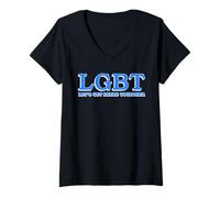 Donna Lgbt Let's Get Beers Together Abbigliamento Maglietta con Collo a V