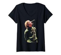 Donna Liam Gallagher Oasis Live At Balloch Castle Scozia Maglietta con Collo a V