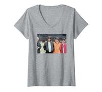 Donna Liam & Noel Gallagher Oasis Band a Knebworth 1996 Maglietta con Collo a V