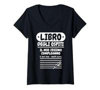 Donna Libro degli Ospiti Il Mio 18esimo Compleanno Se Non Pari Maglietta con Collo a V