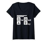 Donna Life Is Better with Only One Meal a Day Maglietta con Collo a V