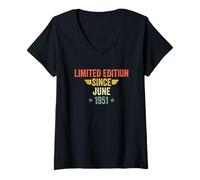 Donna Limited Edition Since June 1951 Maglietta con Collo a V