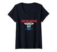 Donna Limited Edition Since May 1987 Maglietta con Collo a V