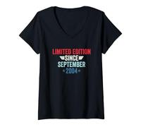 Donna Limited Edition Since September 2004 Maglietta con Collo a V