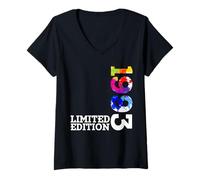 Donna Limited Edition Vintage 1993 Divertente 32° Compleanno 32 Anni Maglietta con Collo a V