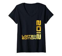 Donna Limited Edition Vintage 2012 Divertente 13° Compleanno 13 Anni Maglietta con Collo a V