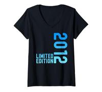 Donna Limited Edition Vintage 2012 Divertente 13° Compleanno 13 Anni Maglietta con Collo a V